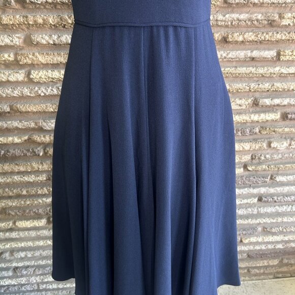 Gal Meets Glam Kate Navy Blue Fit and Flare Corporate Retro A Line Dress Size 2 - Picture 9 of 10